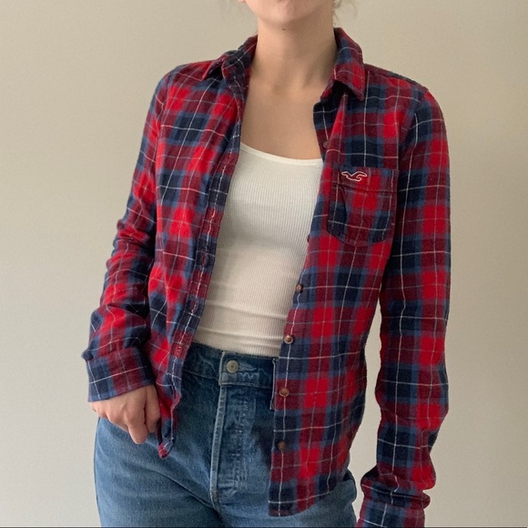 Hollister Plaid Lumberjack Button Up 🪵 - Picture 1 of 6